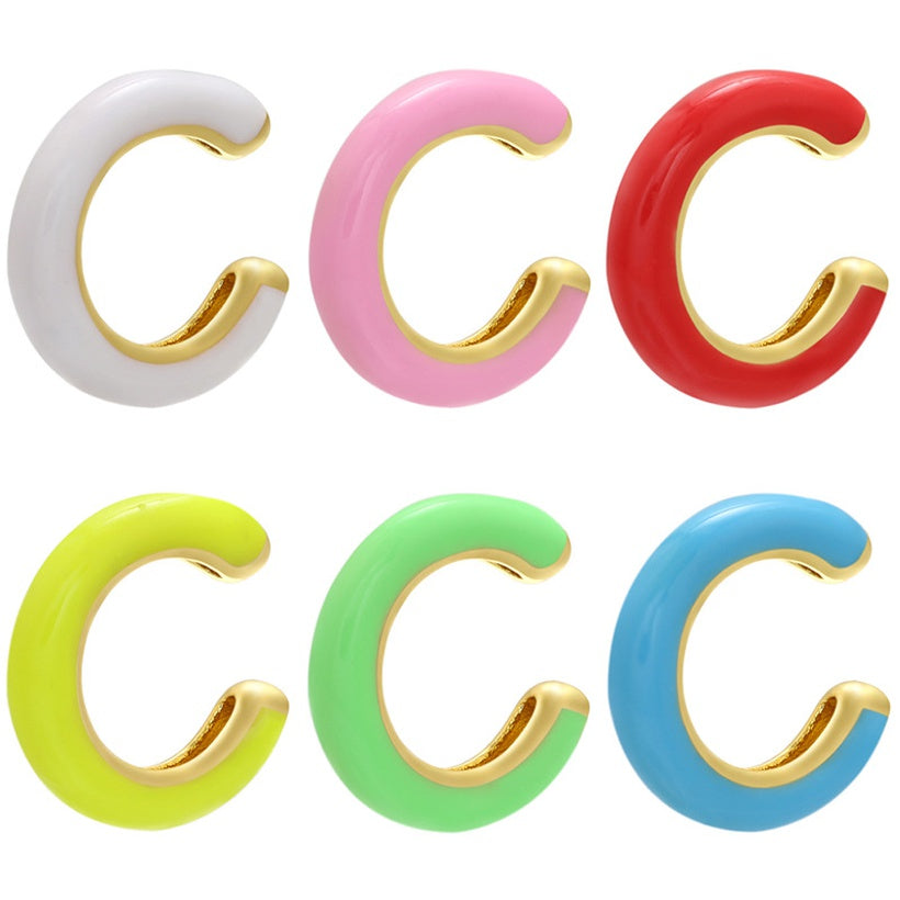 Enamel Coated Ear Cuffs