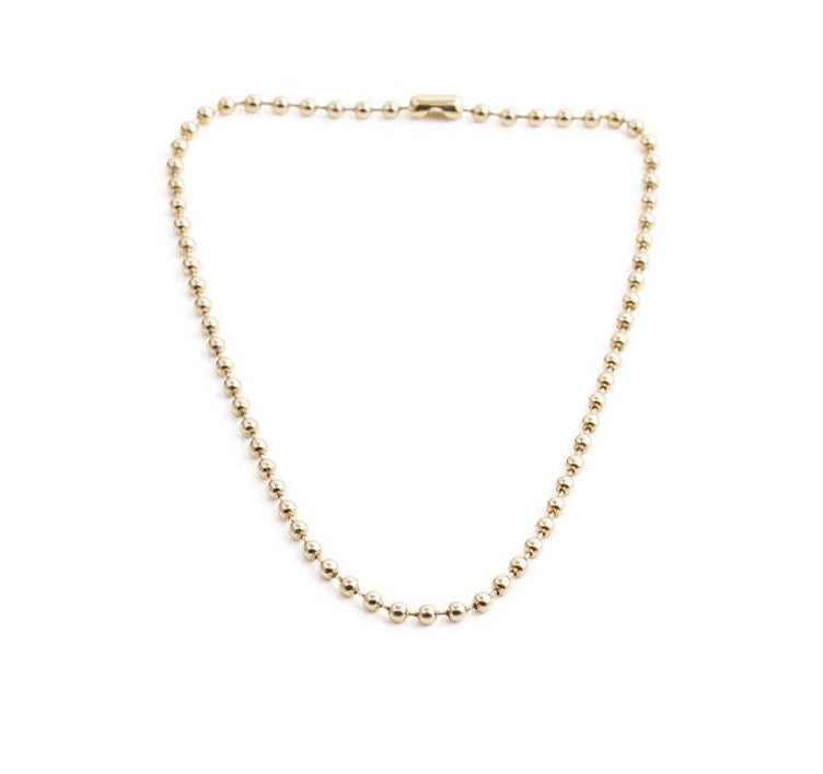 Golden Ball Bead Necklace