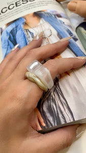 Cafe Con Leche Acrylic Ring