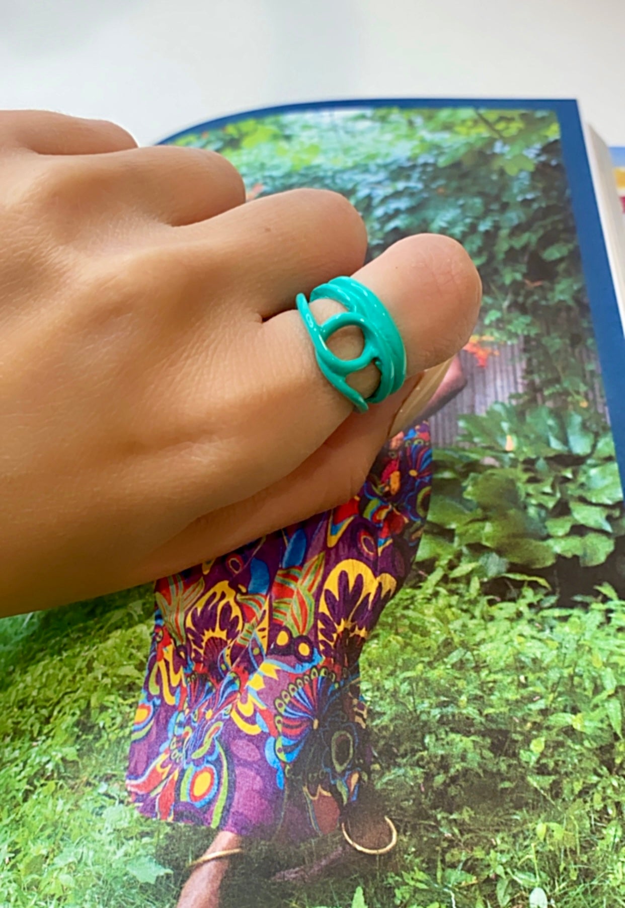 Tiara Teal Ring