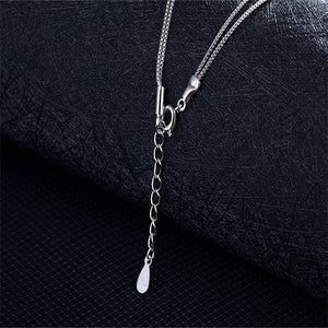 Silver Layered Heart Necklace
