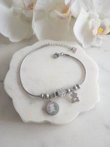 Silver Teddy Bracelet