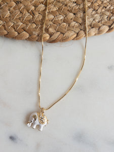 White Elephant Necklace