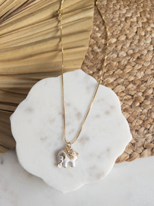 White Elephant Necklace