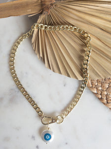 Lucky Eye Pendant - Gold Necklace