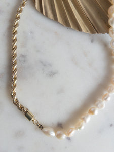 Twisted Pearl Necklace