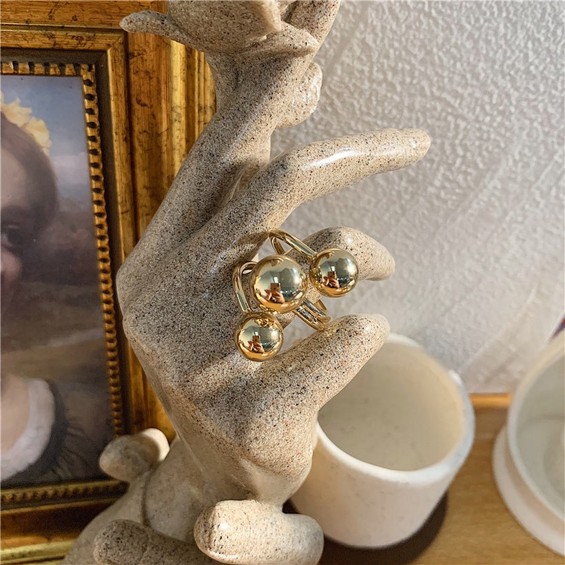 Triple Globe Ring