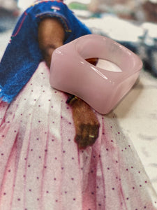 Milky Pink Acrylic Ring