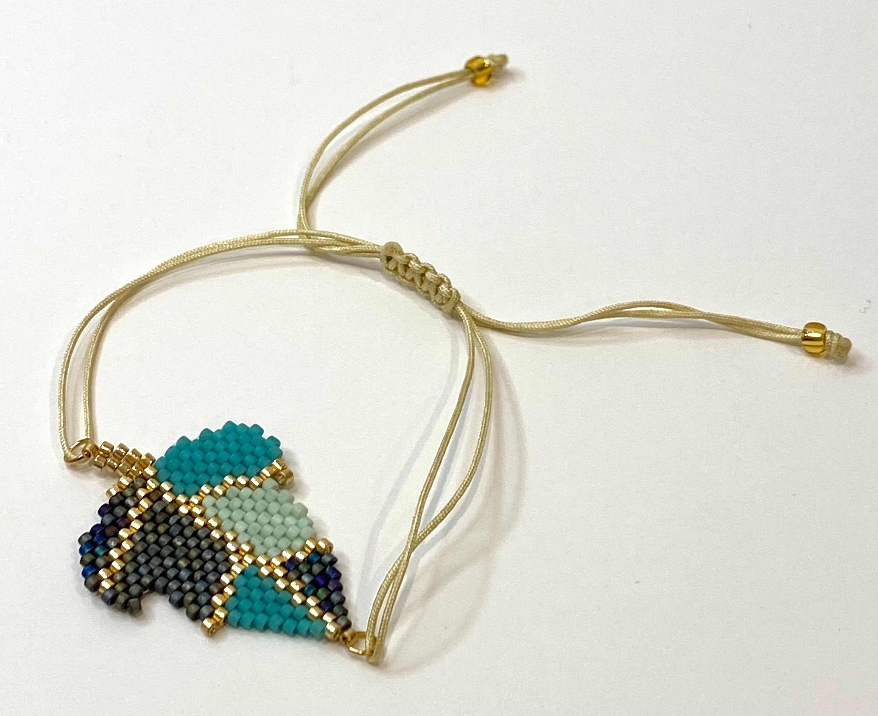 Leaf Beaded Bracelet