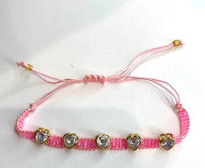 Lips & Star - Pink Bracelet Set