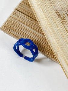 Royal Blue Chain Ring
