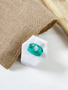 Tiara Teal Ring