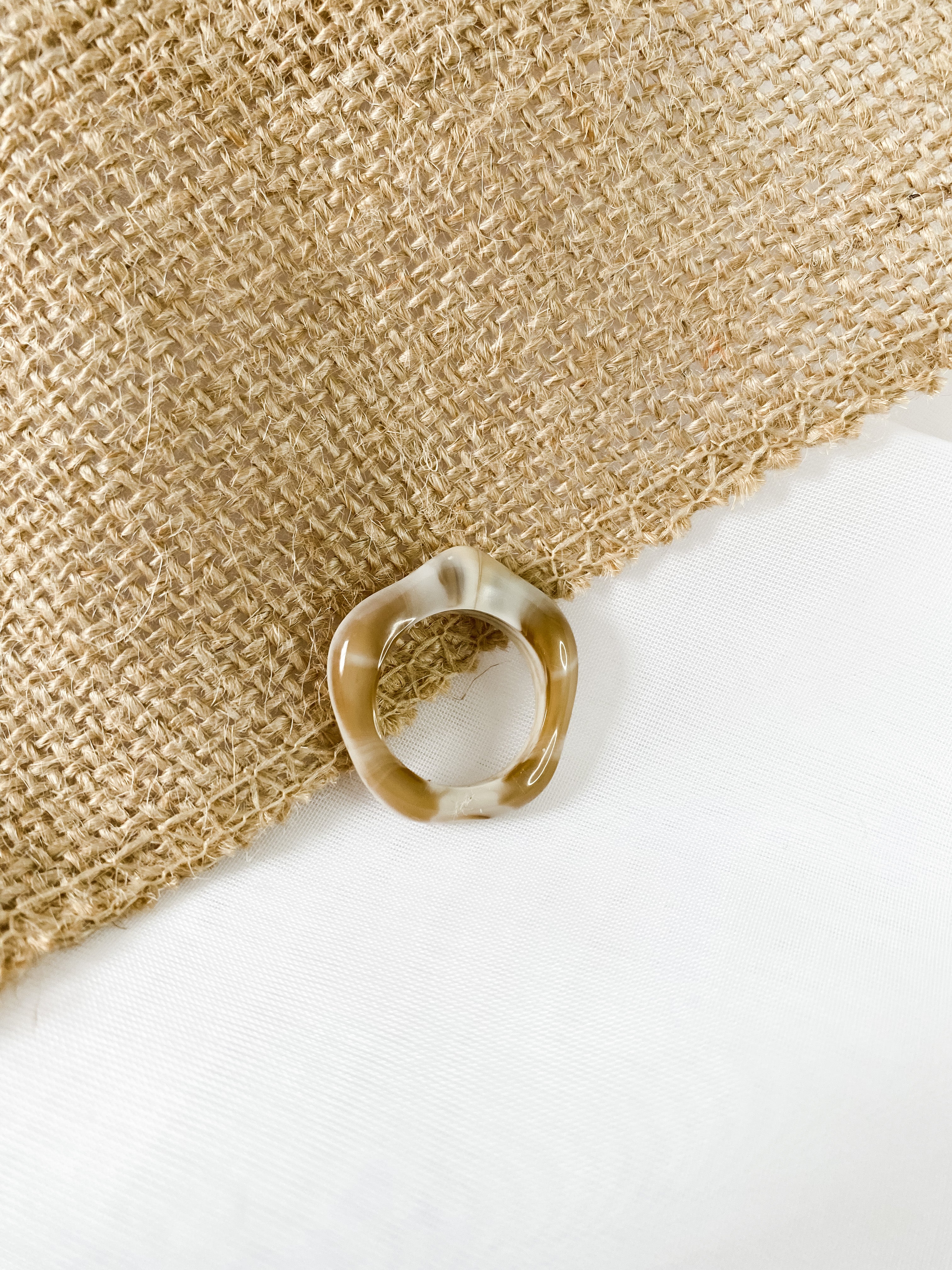 Cafe Con Leche Acrylic Ring