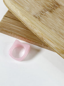Milky Pink Acrylic Ring