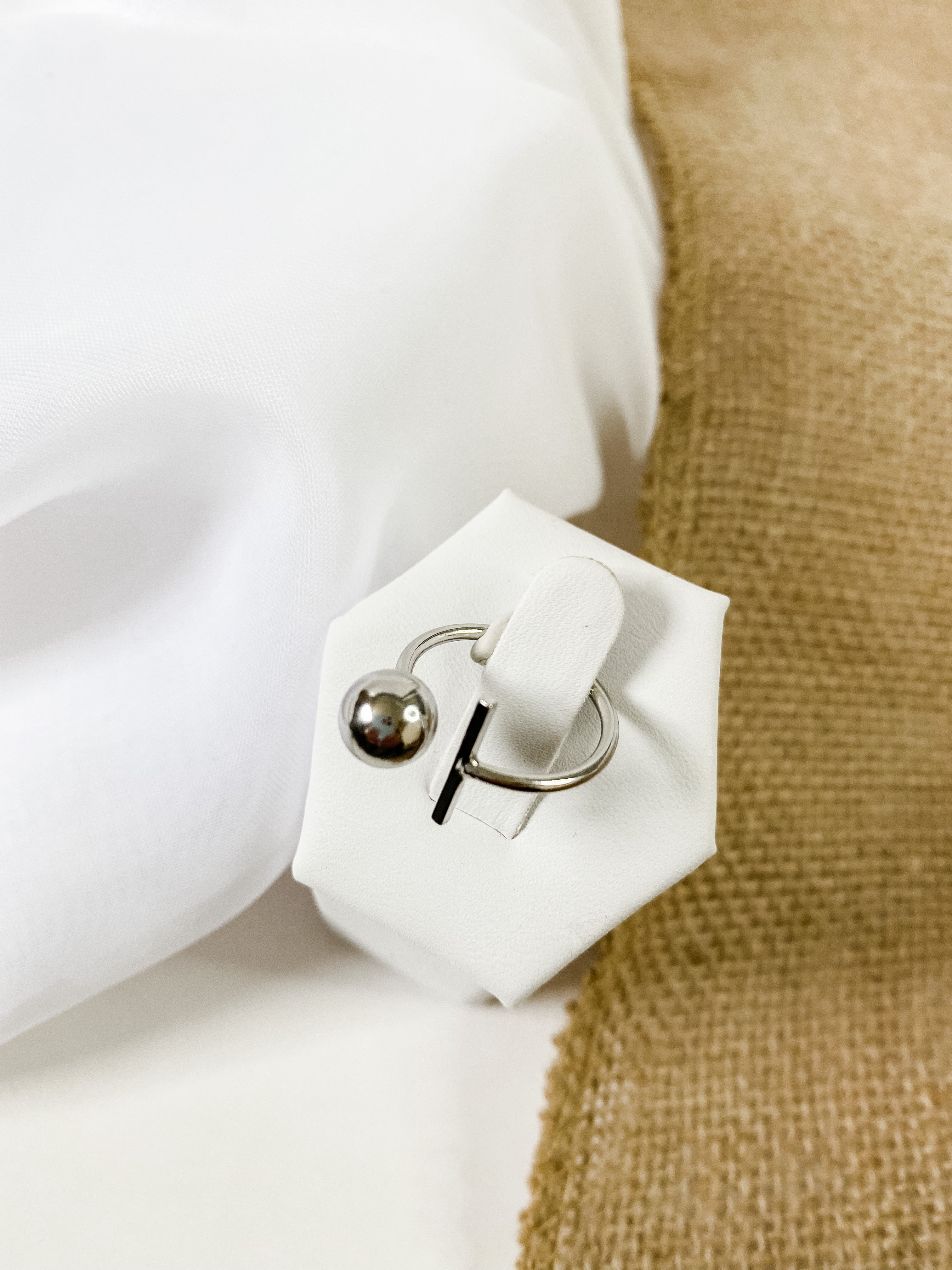Silver Ball Ring