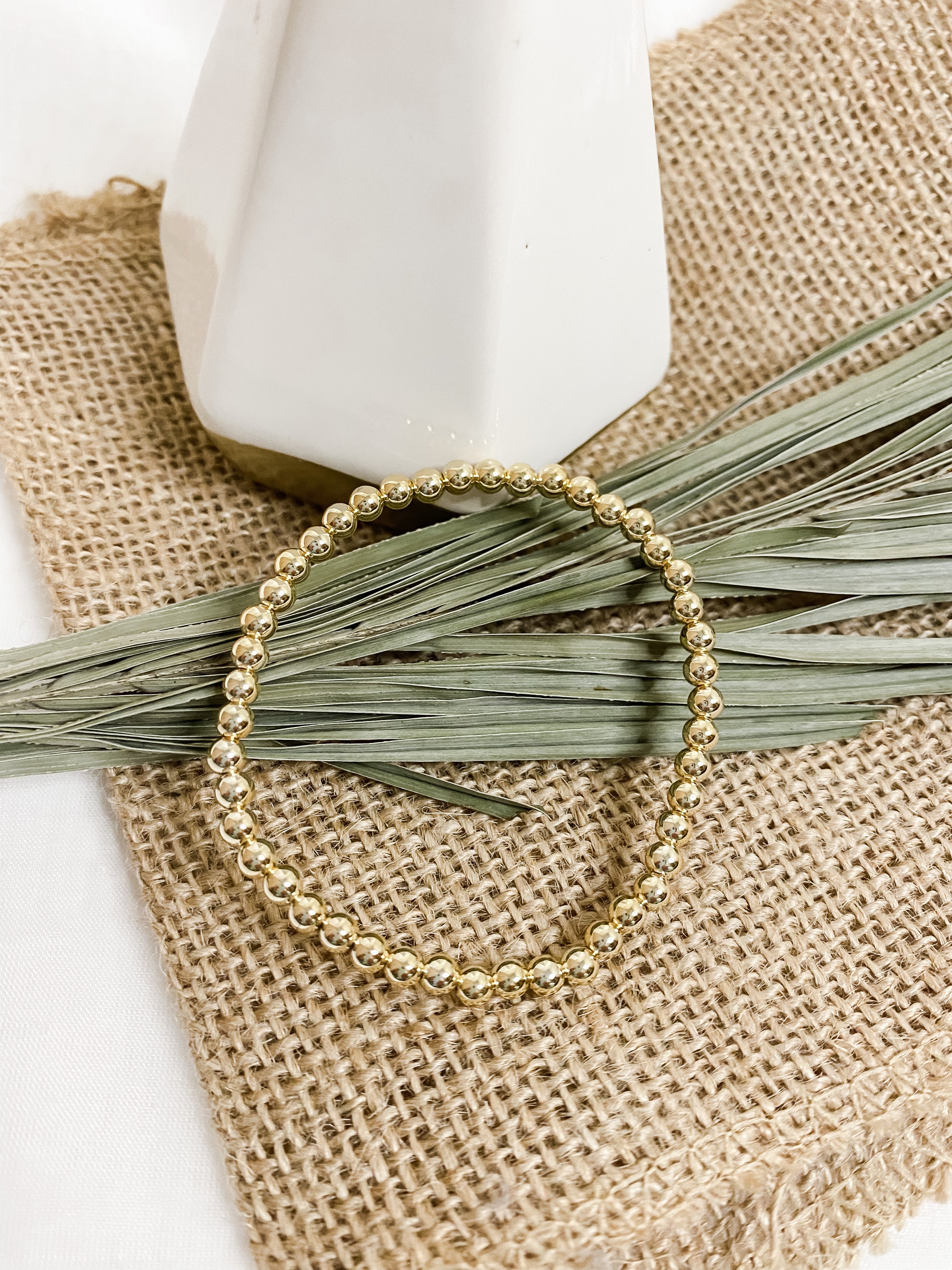 Gold Beaded Bracelet