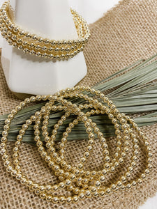 Gold Beaded Bracelet