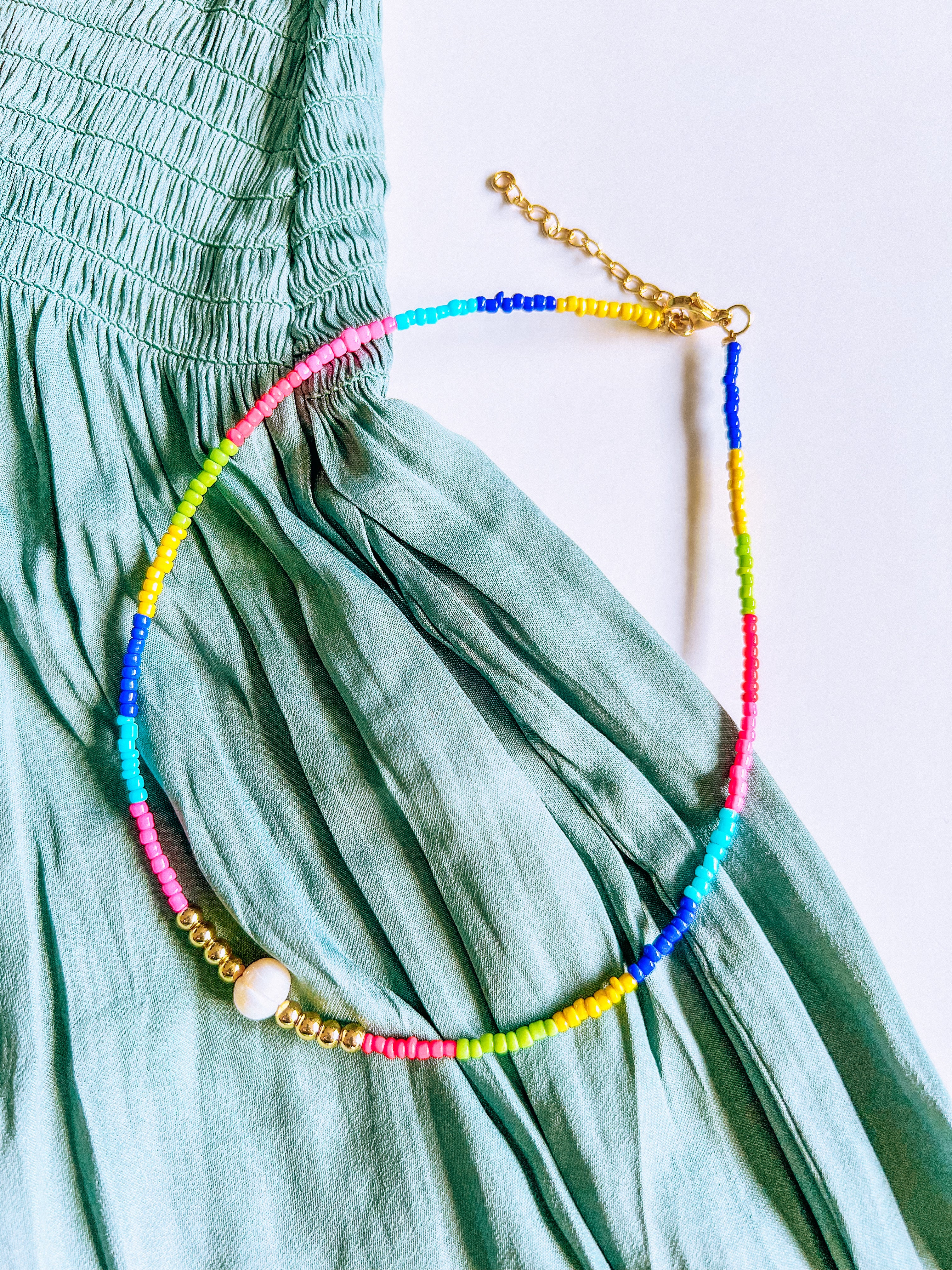 Single Pearl Beaded Necklace