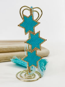 3 Star Teal Miyuki Bracelet