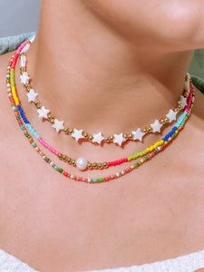 Single Pearl Beaded Necklace