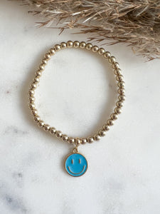 Happy Face Stretch Enamel Bracelet