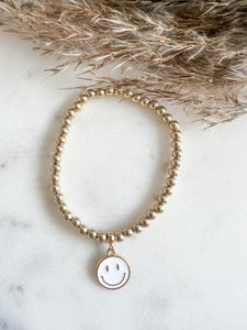 Happy Face Stretch Enamel Bracelet