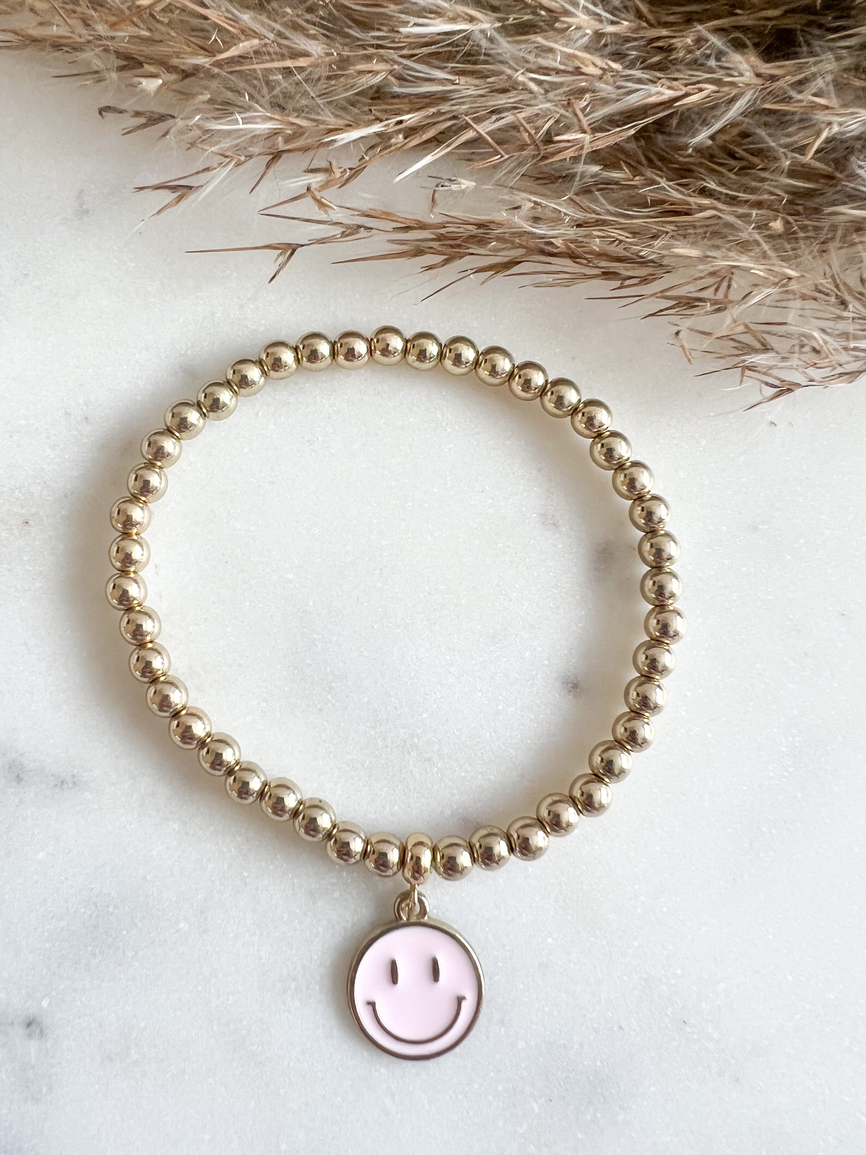 Happy Face Stretch Enamel Bracelet