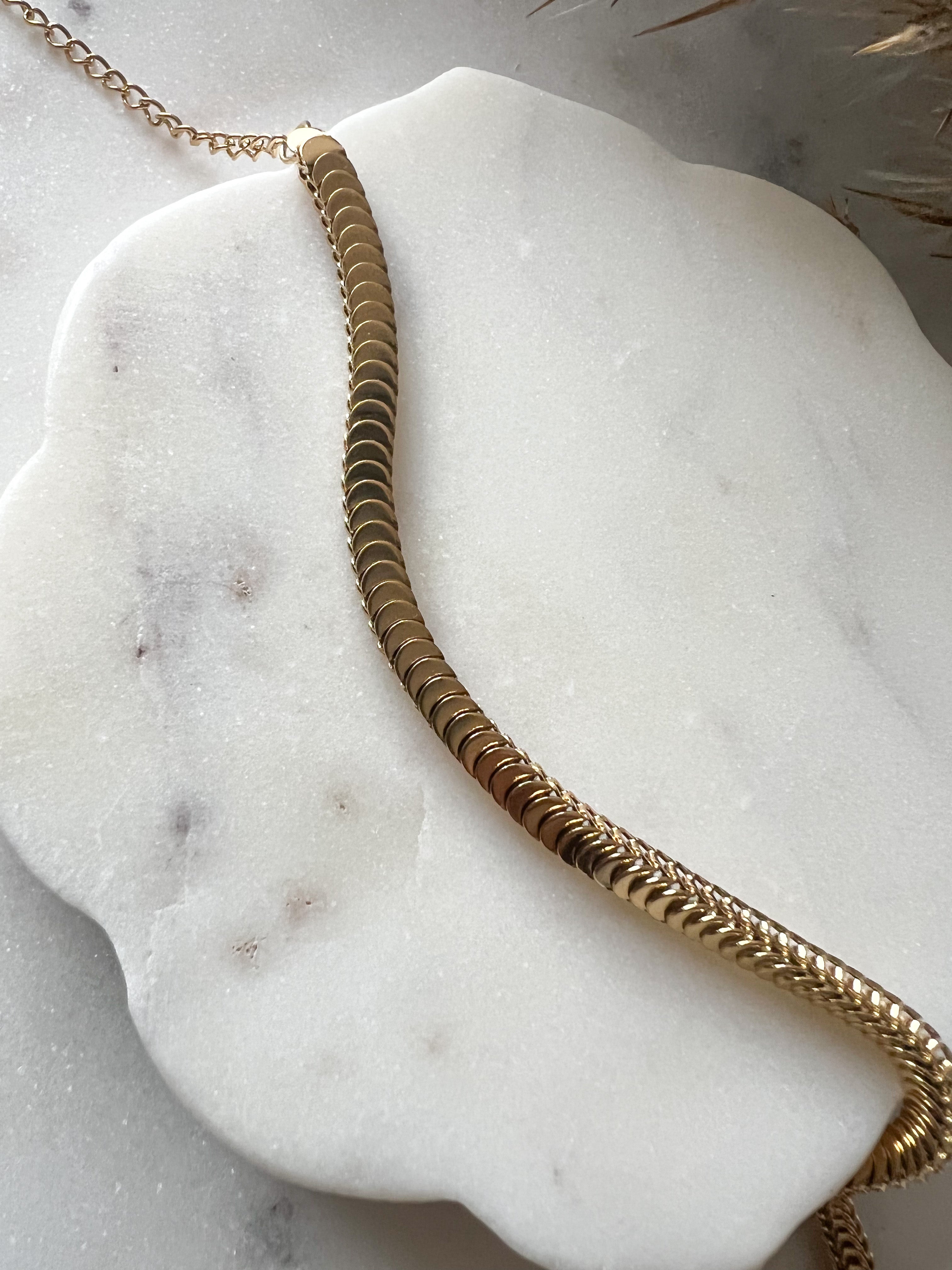 Scalloped Gold Bracelet