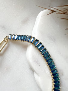 Blu Baguette Bracelet