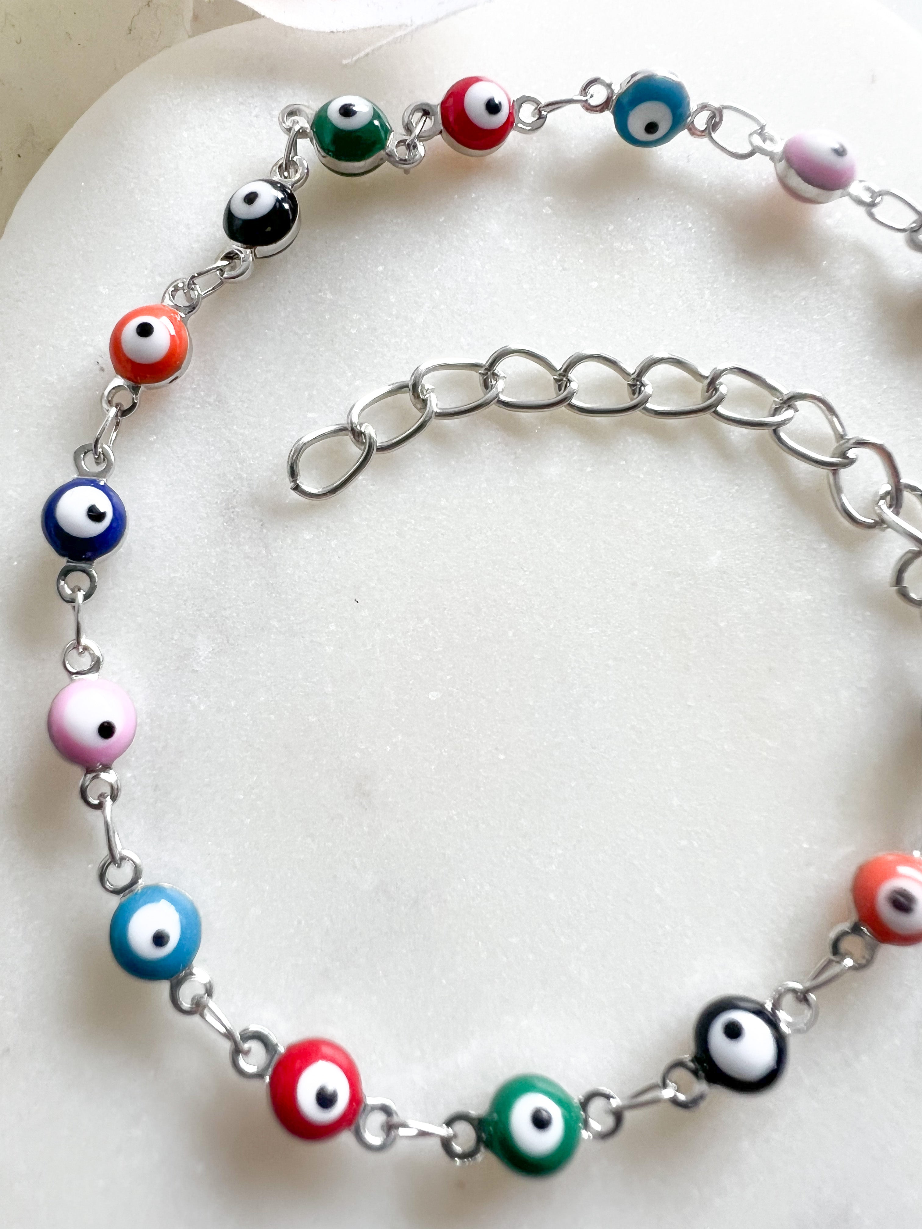 Lucky Eyes Silver Bracelet