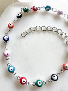 Lucky Eyes Silver Bracelet
