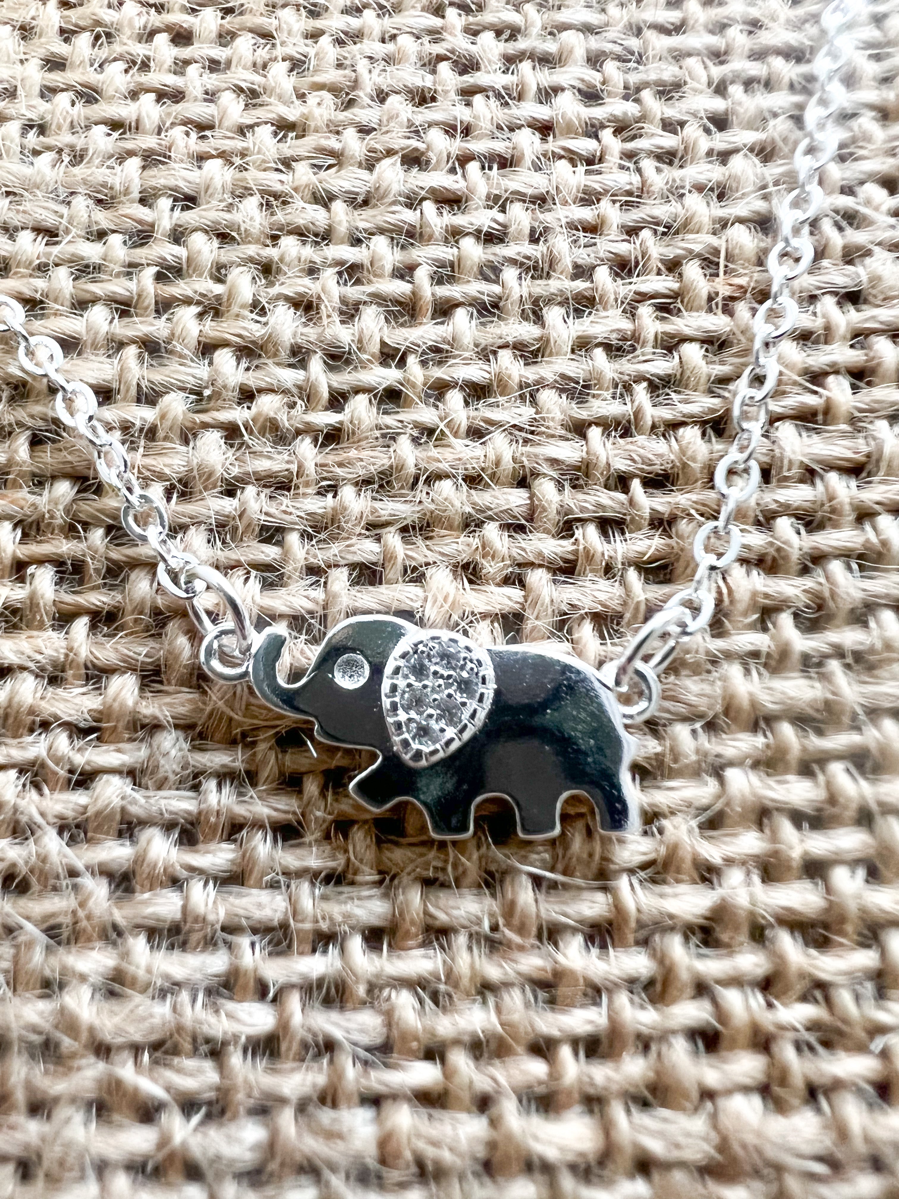 Mom & Me Elephant Necklace