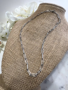Silver Paper Click Necklace