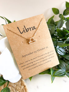 Zodiac Necklace - Gold