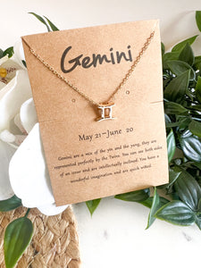 Zodiac Necklace - Gold