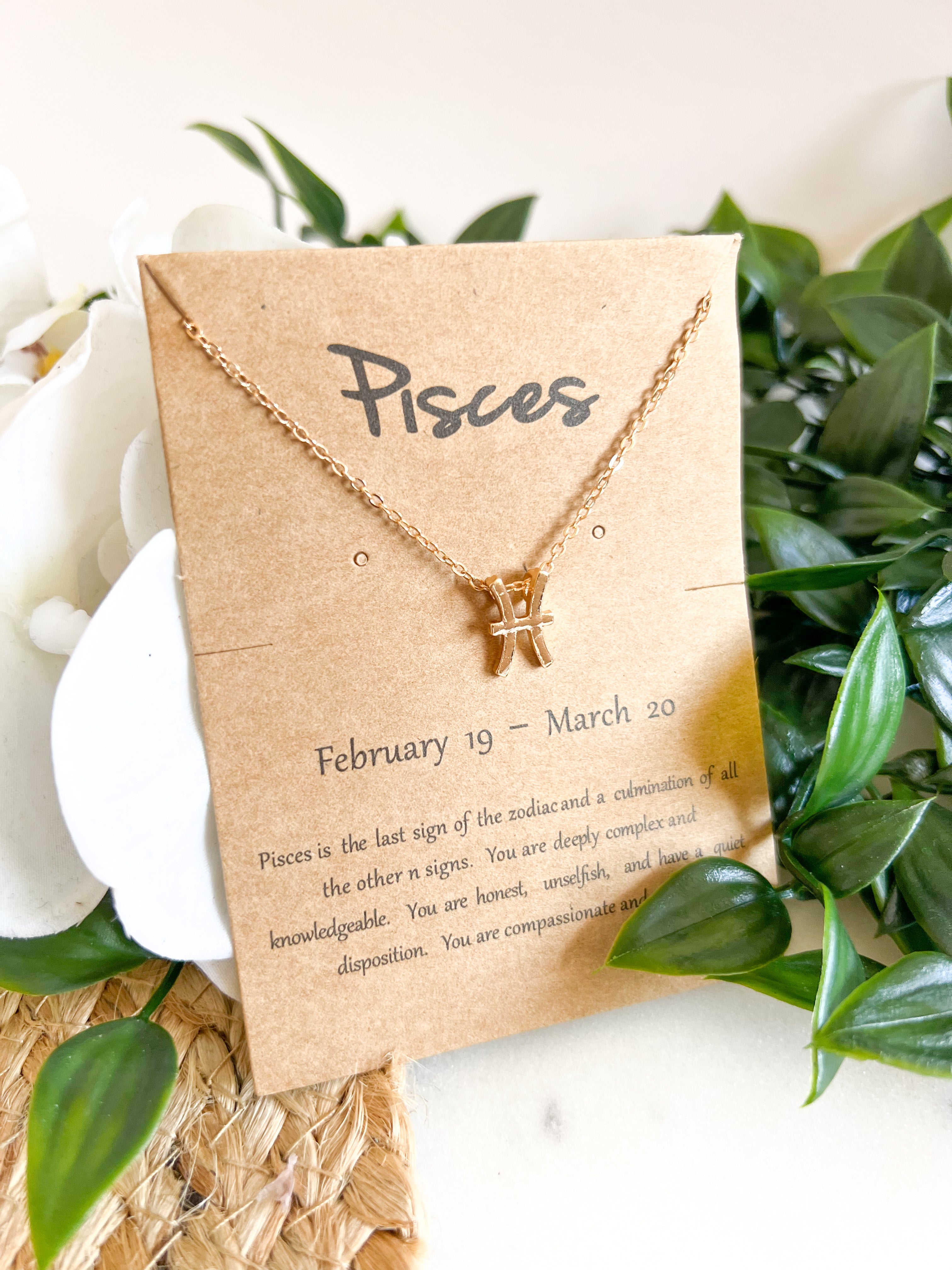 Zodiac Necklace - Gold