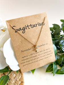 Zodiac Necklace - Gold
