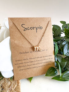 Zodiac Necklace - Gold