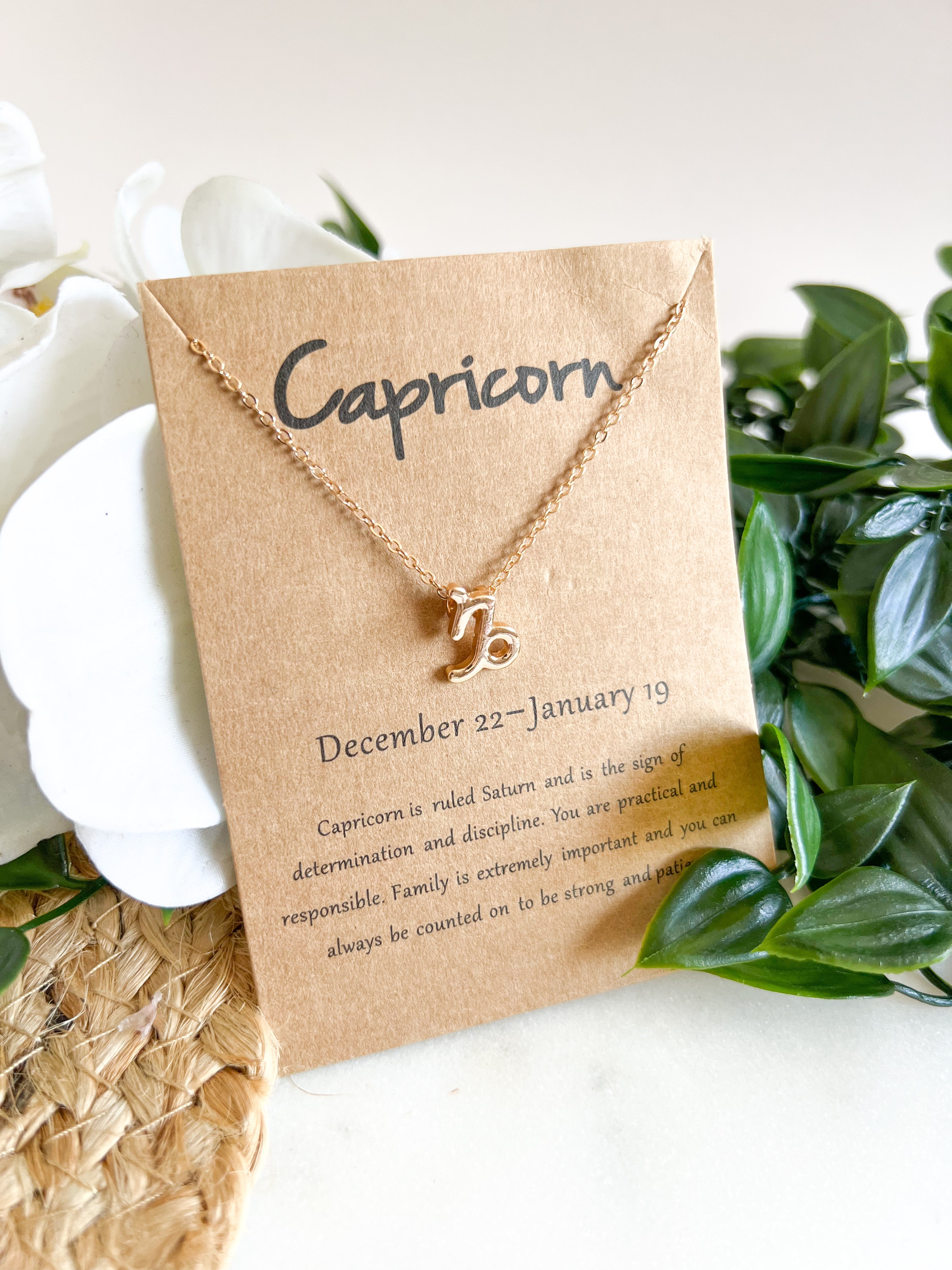 Zodiac Necklace - Gold