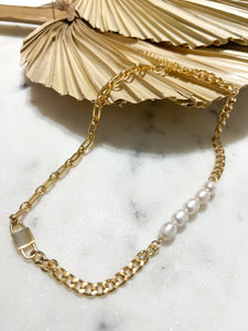 Locked in Love Pearl Necklace