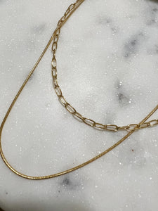 Layered Paperclip Necklace