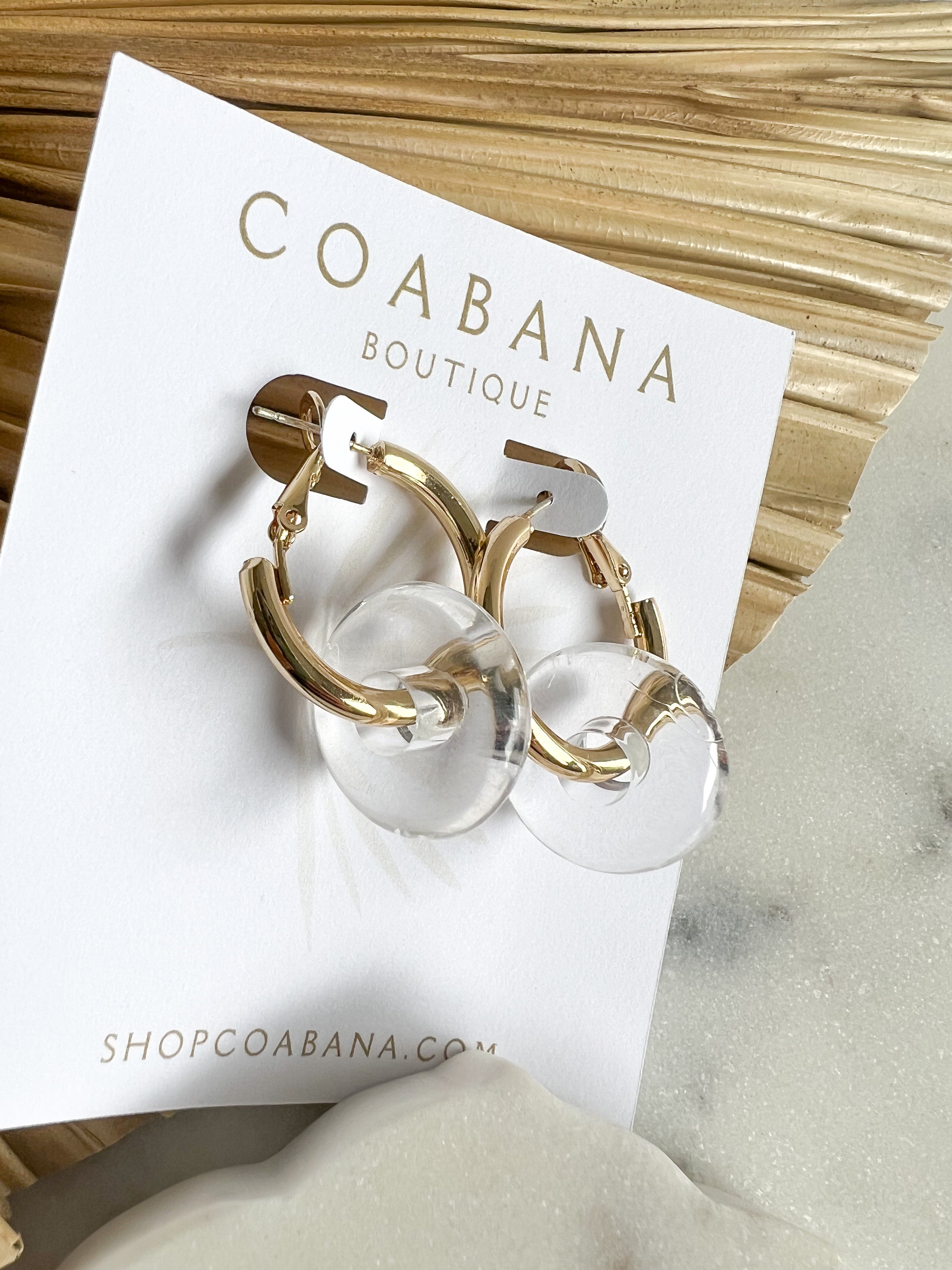 Acrylic Circle Earrings