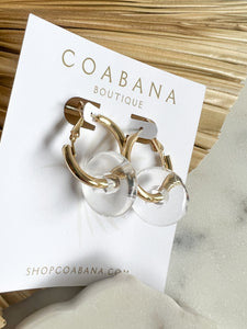 Acrylic Circle Earrings