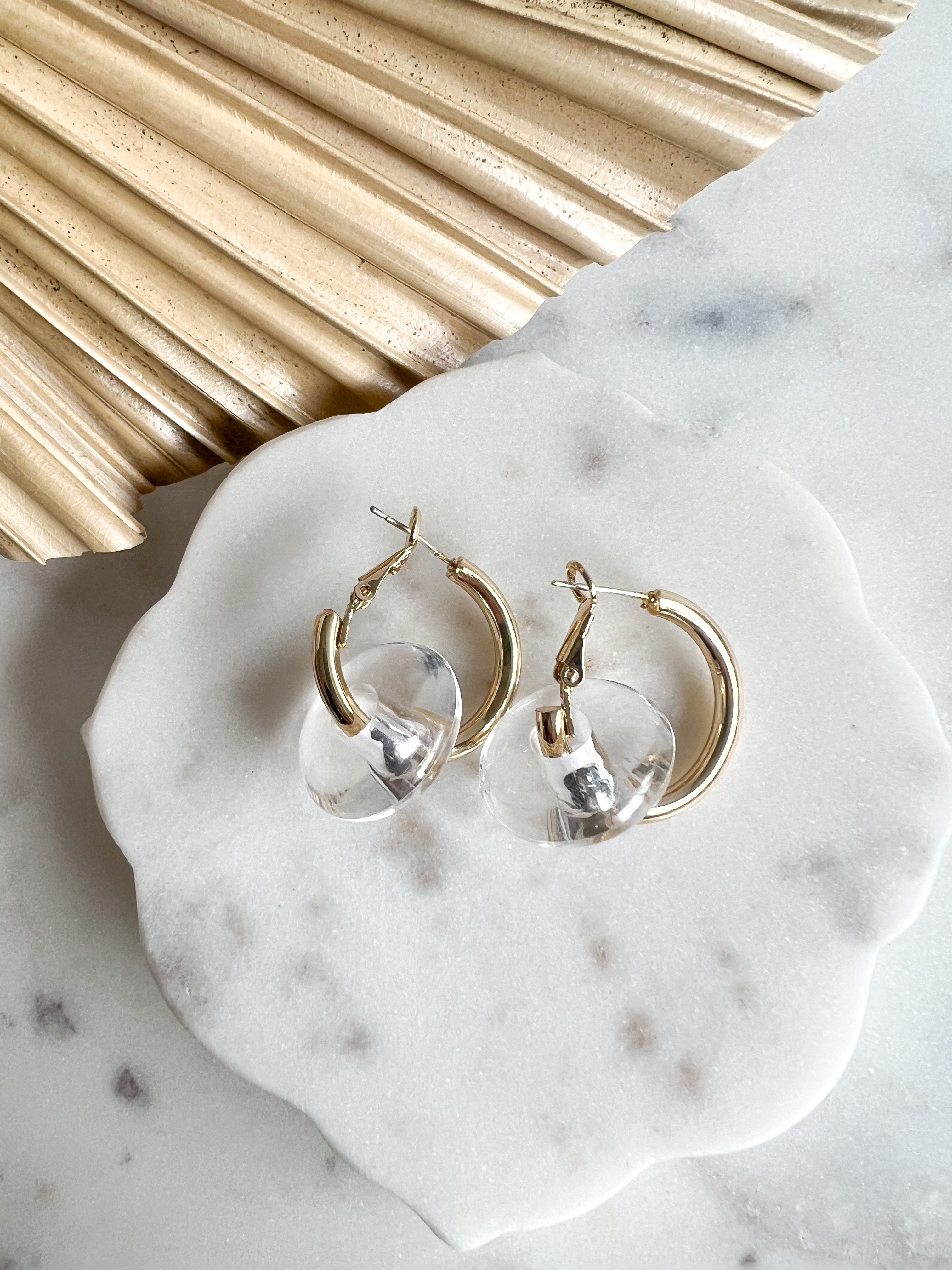 Acrylic Circle Earrings