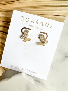 Claudia Butterfly Earrings- Gold