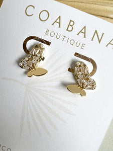 Claudia Butterfly Earrings- Gold