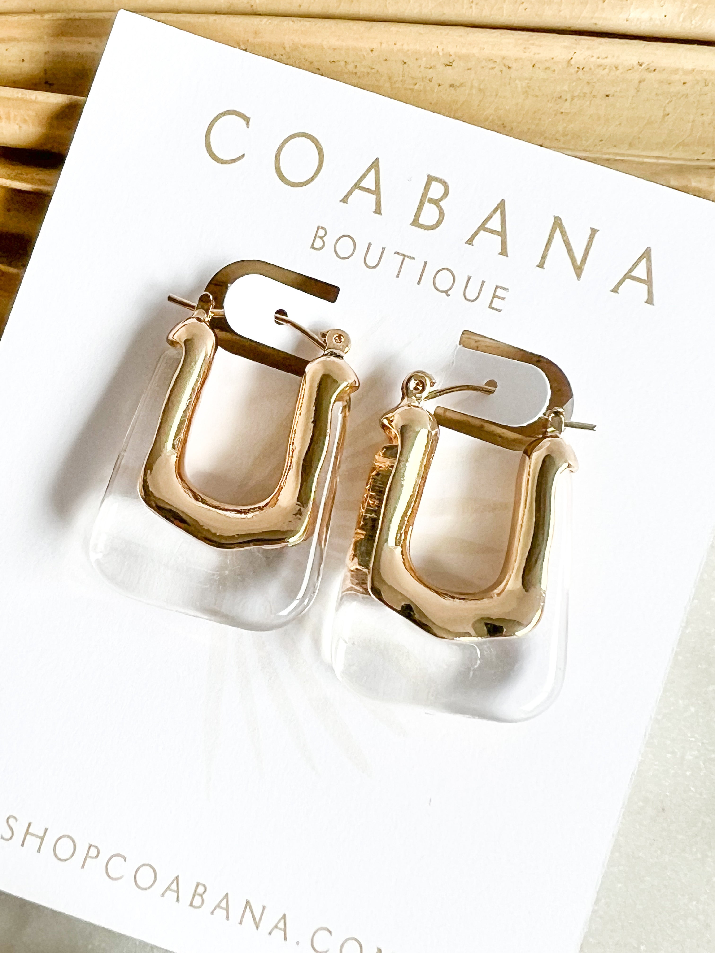 Acrylic Square Earrings