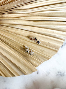 MultiStar Silver Earrings