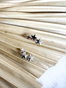 MultiStar Silver Earrings