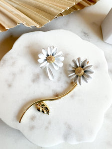 Asymmetrical Daisy Earrings